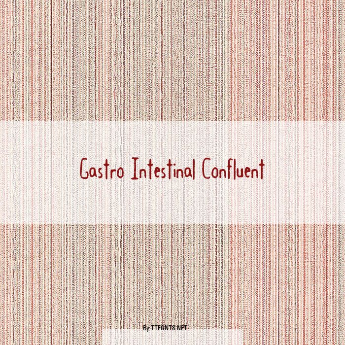 Gastro Intestinal Confluent example